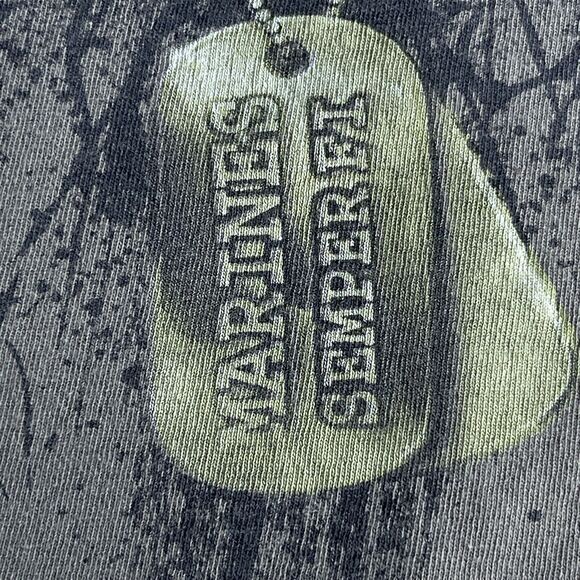 Folktown Shirt Mens Large Button Up Flannel Tie Dye Plaid Marine Bulldog Grunge - Picture 4 of 12